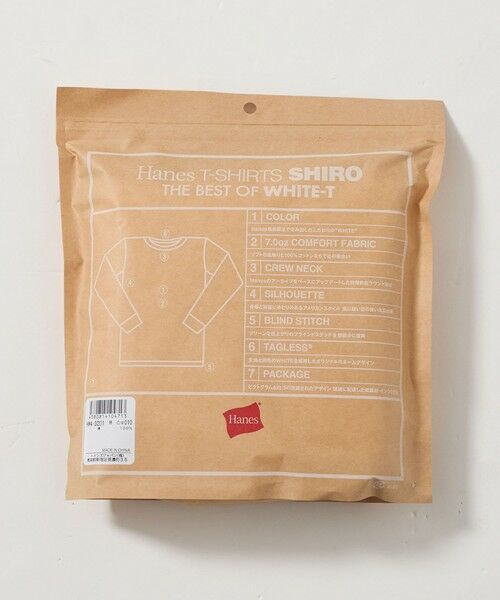 green label relaxing / グリーンレーベル リラクシング カットソー | 【WEB限定】＜Hanes＞SHIRO 長袖 Tシャツ | 詳細8