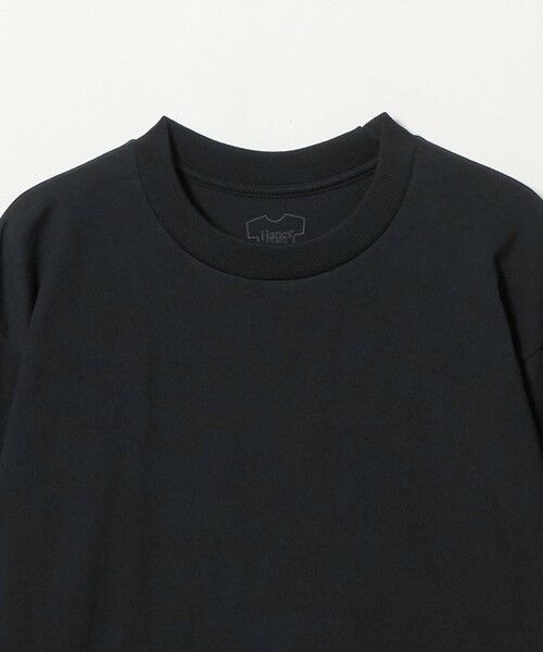 green label relaxing / グリーンレーベル リラクシング カットソー | 【WEB限定】＜Hanes＞KURO 長袖 Tシャツ | 詳細2