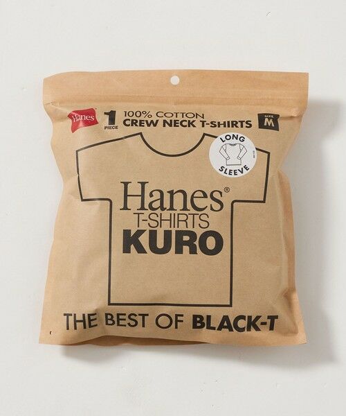 green label relaxing / グリーンレーベル リラクシング カットソー | 【WEB限定】＜Hanes＞KURO 長袖 Tシャツ | 詳細7