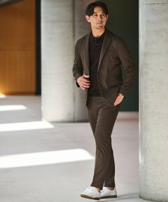 green label relaxing / グリーンレーベル リラクシング セットアップ | 【WEB限定】JUST fit ウールライク ナロー セットアップ ジャケット＆パンツ -ストレッチ-
