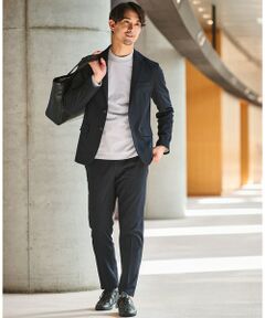 green label relaxing / グリーンレーベル リラクシング セットアップ | 【WEB限定】JUST fit ウールライク ナロー セットアップ ジャケット＆パンツ -ストレッチ-