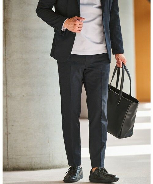 green label relaxing / グリーンレーベル リラクシング セットアップ | 【WEB限定】JUST fit ウールライク ナロー セットアップ ジャケット&パンツ -ストレッチ- | 詳細11