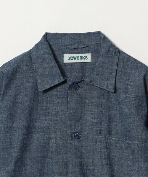 green label relaxing / グリーンレーベル リラクシング その他アウター | 【別注】【WEB限定】＜3/2 WORKS＞シャンブレー カバーオール シャツアウター | 詳細5