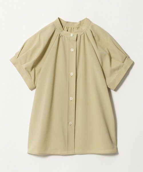 green label relaxing / グリーンレーベル リラクシング シャツ・ブラウス | スタンドネック 2WAY ブラウス 2（YELLOW）