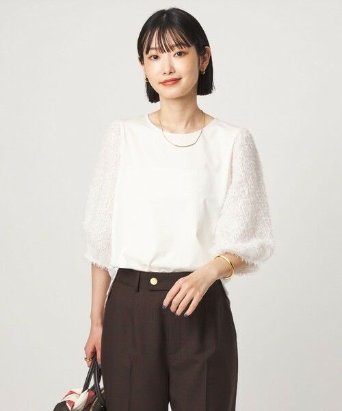 green label relaxing / グリーンレーベル リラクシング カットソー | フェザー ショートスリーブ プルオーバー カットソー | 詳細2