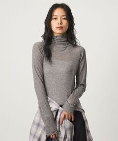 green label relaxing / グリーンレーベル リラクシング カットソー | ［size SHORTあり］テレコ タートルネック プルオーバー