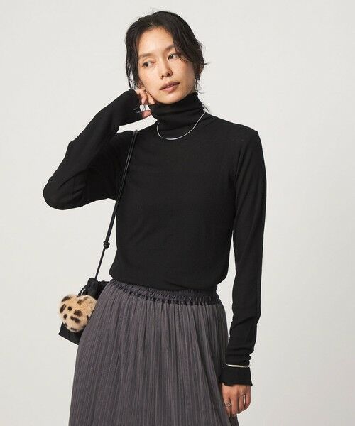green label relaxing / グリーンレーベル リラクシング カットソー | ［size SHORTあり］テレコ タートルネック プルオーバー | 詳細5