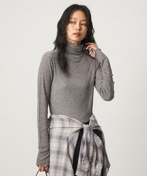 green label relaxing / グリーンレーベル リラクシング カットソー | ［size SHORTあり］テレコ タートルネック プルオーバー | 詳細13