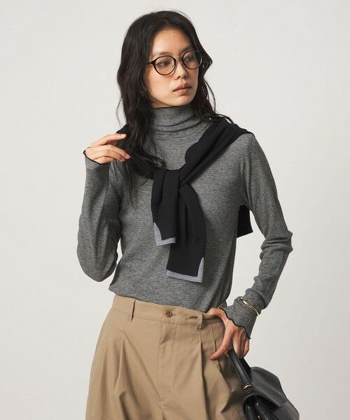 green label relaxing / グリーンレーベル リラクシング カットソー | ［size SHORTあり］テレコ タートルネック プルオーバー（その他1）