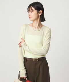 green label relaxing / グリーンレーベル リラクシング カットソー | ［size SHORTあり］テレコ クルーネック プルオーバー