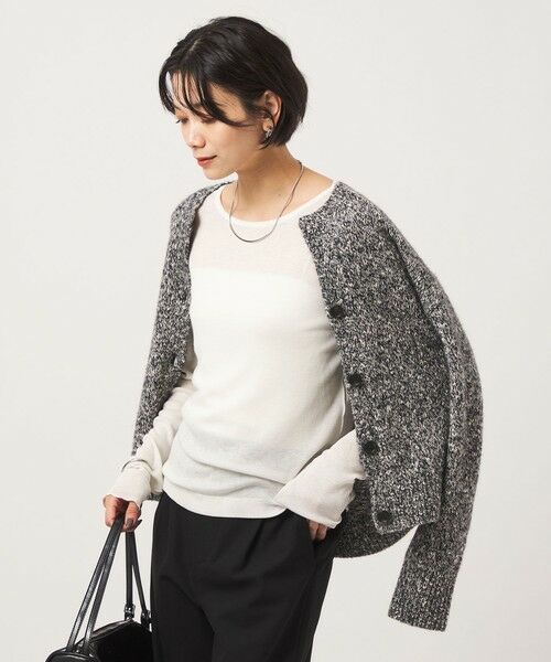 green label relaxing / グリーンレーベル リラクシング カットソー | ［size SHORTあり］テレコ クルーネック プルオーバー | 詳細2