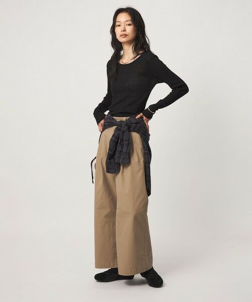 green label relaxing / グリーンレーベル リラクシング カットソー | ［size SHORTあり］テレコ クルーネック プルオーバー | 詳細5