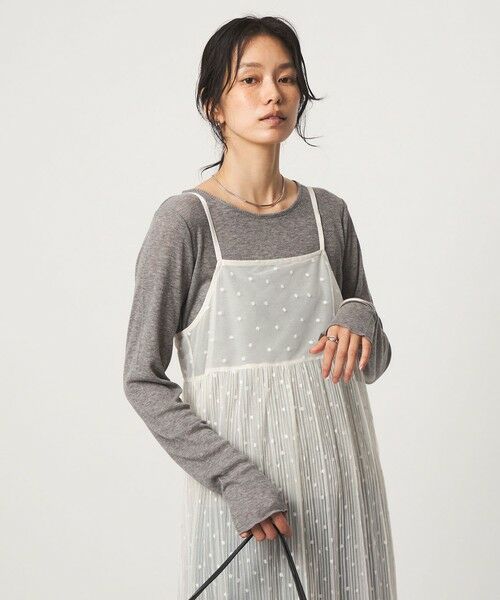green label relaxing / グリーンレーベル リラクシング カットソー | ［size SHORTあり］テレコ クルーネック プルオーバー | 詳細10