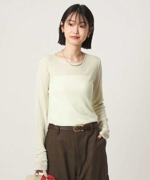 green label relaxing / グリーンレーベル リラクシング カットソー | ［size SHORTあり］テレコ クルーネック プルオーバー | 詳細28