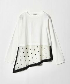 green label relaxing / グリーンレーベル リラクシング カットソー | スカーフ ドッキング TEE