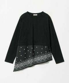 green label relaxing / グリーンレーベル リラクシング カットソー | スカーフ ドッキング TEE