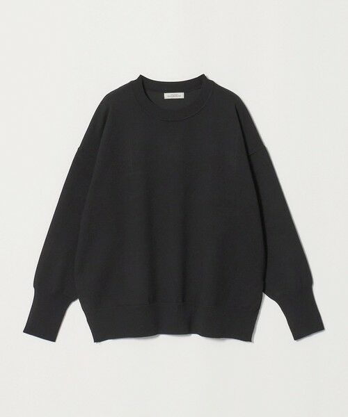 green label relaxing / グリーンレーベル リラクシング ニット・セーター | クルーネック ニット プルオーバー ウォッシャブル（BLACK）