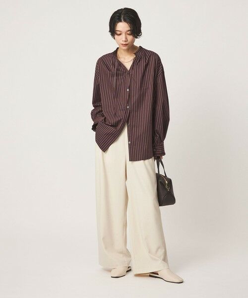 green label relaxing / グリーンレーベル リラクシング その他パンツ | ［size SHORT/TALLあり］オルマイ ツイル ワイド パンツ オフホワイト | 詳細7