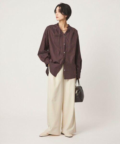 green label relaxing / グリーンレーベル リラクシング その他パンツ | ［size SHORT/TALLあり］オルマイ ツイル ワイド パンツ オフホワイト | 詳細8