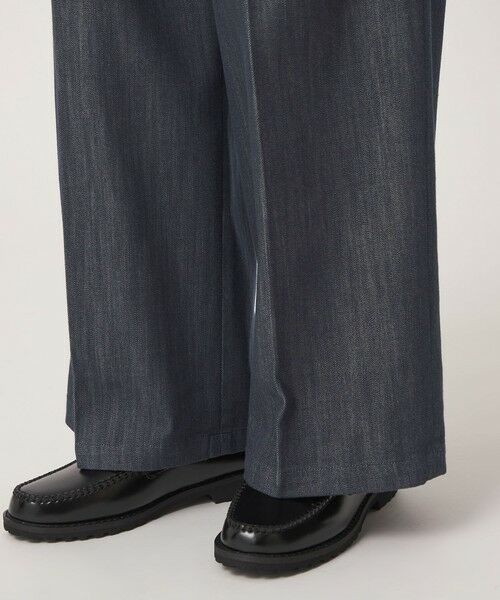 green label relaxing / グリーンレーベル リラクシング デニムパンツ | ［size SHORT/TALLあり］ニーハイワイド パンツ デニム ストレッチ | 詳細12