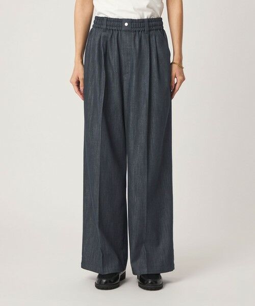 green label relaxing / グリーンレーベル リラクシング デニムパンツ | ［size SHORT/TALLあり］ニーハイワイド パンツ デニム ストレッチ | 詳細6