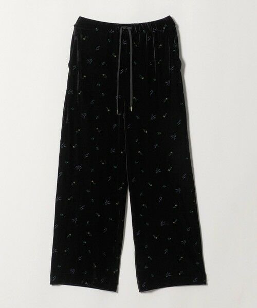 green label relaxing / グリーンレーベル リラクシング その他パンツ | シシュウ ベロア パンツ（BLACK）