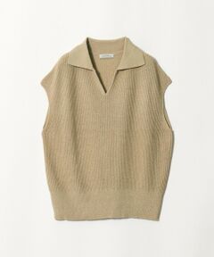 green label relaxing / グリーンレーベル リラクシング ベスト | メランジ スキッパー ニット ベスト