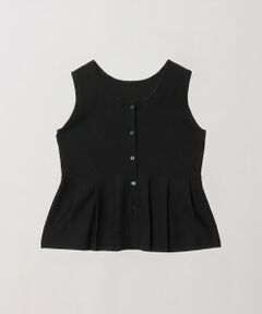 green label relaxing / グリーンレーベル リラクシング ベスト | ＜GLR_MINE＞ペプラム 2WAY  ニット ベスト ウォッシャブル