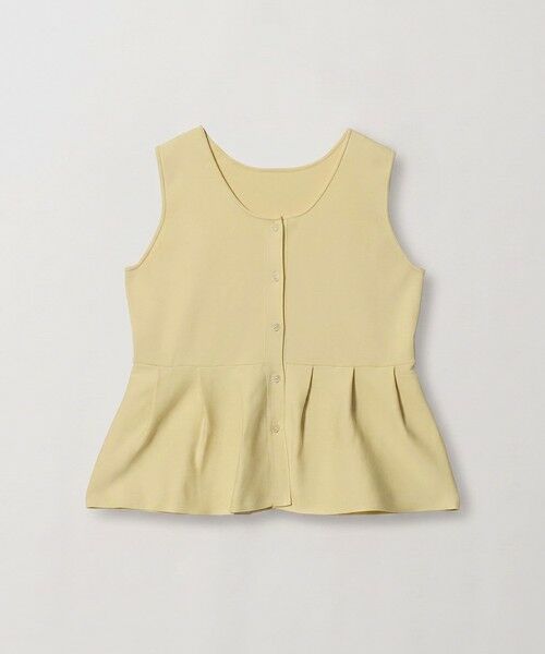green label relaxing / グリーンレーベル リラクシング ベスト | ＜GLR_MINE＞ペプラム 2WAY  ニット ベスト ウォッシャブル（CREAM）