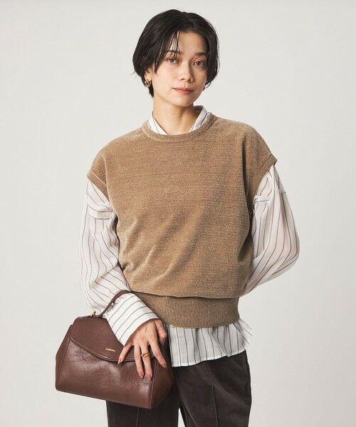 green label relaxing / グリーンレーベル リラクシング ニット・セーター | モール フレンチスリーブ プルオーバー ニット ウォッシャブル | 詳細17