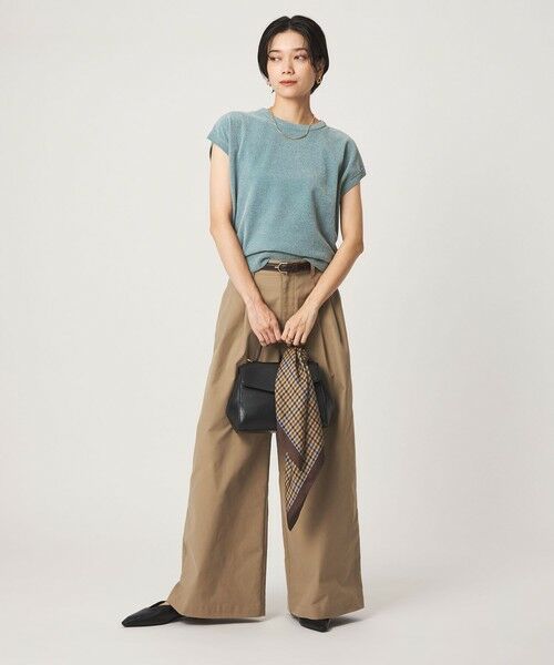 green label relaxing / グリーンレーベル リラクシング ニット・セーター | モール フレンチスリーブ プルオーバー ニット ウォッシャブル | 詳細23