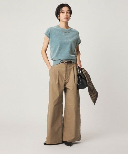 green label relaxing / グリーンレーベル リラクシング ニット・セーター | モール フレンチスリーブ プルオーバー ニット ウォッシャブル | 詳細24
