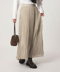 green label relaxing / グリーンレーベル リラクシング ロング・マキシ丈スカート | ［size SHORT/TALLあり］ドット プリーツ スカート