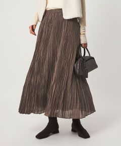 green label relaxing / グリーンレーベル リラクシング ロング・マキシ丈スカート | ［size SHORT/TALLあり］ドット プリーツ スカート