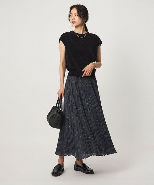 green label relaxing / グリーンレーベル リラクシング ロング・マキシ丈スカート | ［size SHORT/TALLあり］ドット プリーツ スカート | 詳細20