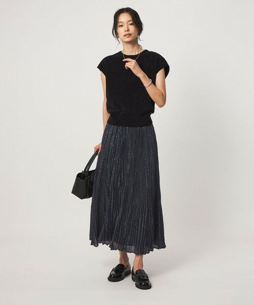 green label relaxing / グリーンレーベル リラクシング ロング・マキシ丈スカート | ［size SHORT/TALLあり］ドット プリーツ スカート | 詳細21