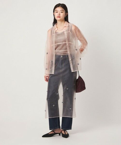 green label relaxing / グリーンレーベル リラクシング ロング・マキシ丈ワンピース | ＜GLR_MINE＞ビジュー キャミソール ワンピース | 詳細24