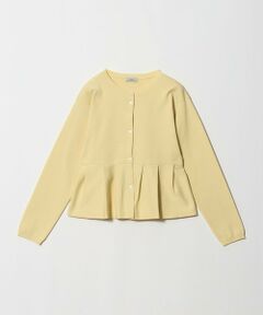 ＜GLR_MINE＞ペプラム ニット カーディガン ウォッシャブル