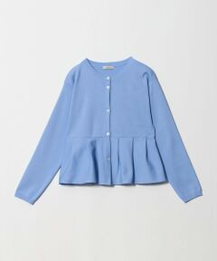 green label relaxing / グリーンレーベル リラクシング カーディガン・ボレロ | ＜GLR_MINE＞ペプラム ニット カーディガン ウォッシャブル