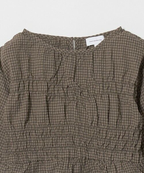 green label relaxing / グリーンレーベル リラクシング シャツ・ブラウス | 【COOL CHIC GIRLS STYLE】チェック シャーリング プルオーバー / キッズ 120cm-160cm | 詳細3