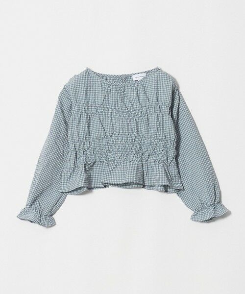 green label relaxing / グリーンレーベル リラクシング シャツ・ブラウス | 【COOL CHIC GIRLS STYLE】チェック シャーリング プルオーバー / キッズ 120cm-160cm | 詳細14