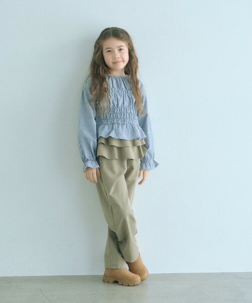 green label relaxing / グリーンレーベル リラクシング シャツ・ブラウス | 【COOL CHIC GIRLS STYLE】チェック シャーリング プルオーバー / キッズ 120cm-160cm | 詳細13
