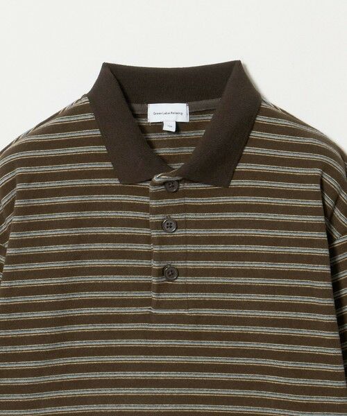 green label relaxing / グリーンレーベル リラクシング カットソー | 起毛フライス ボーダー 襟付き ロングスリーブ / キッズ 100cm-160cm | 詳細8