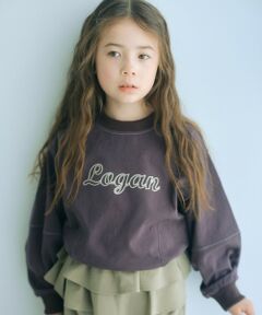 green label relaxing / グリーンレーベル リラクシング カットソー | 【別注】＜LOGAN knitting mills＞チェーンステッチ プルオーバー / キッズ 120cm-160cm