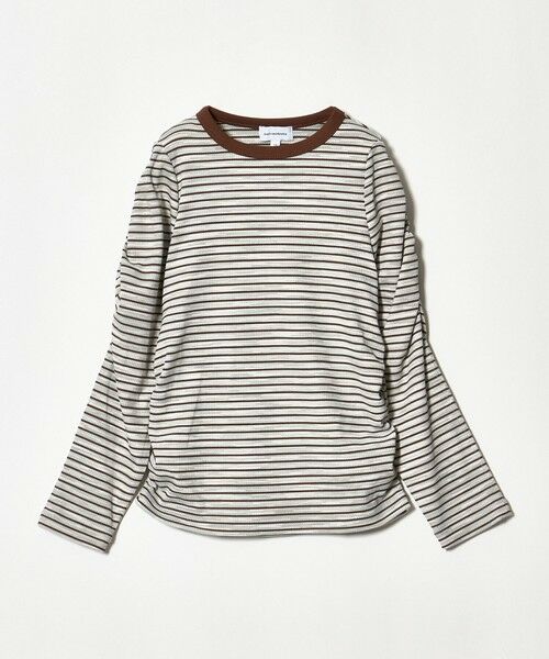 green label relaxing / グリーンレーベル リラクシング カットソー | 【COOL CHIC GIRLS STYLE】ボーダー シャーリング プルオーバー / キッズ120cm-160cm | 詳細5
