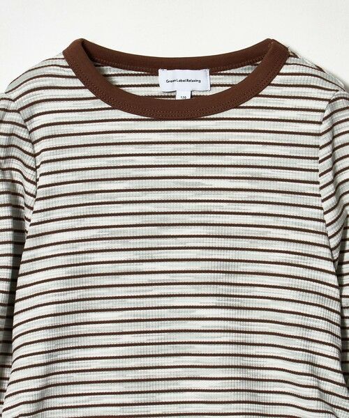 green label relaxing / グリーンレーベル リラクシング カットソー | 【COOL CHIC GIRLS STYLE】ボーダー シャーリング プルオーバー / キッズ120cm-160cm | 詳細6