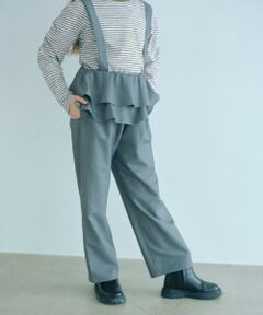 green label relaxing / グリーンレーベル リラクシング ロング・マキシ丈ワンピース | 【COOL CHIC GIRLS STYLE】ラッフル サロペット / キッズ 120cm-160cm
