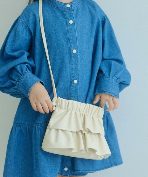 green label relaxing / グリーンレーベル リラクシング リュック・バックパック | フリル ショルダー バッグ / キッズ（OFF WHITE）