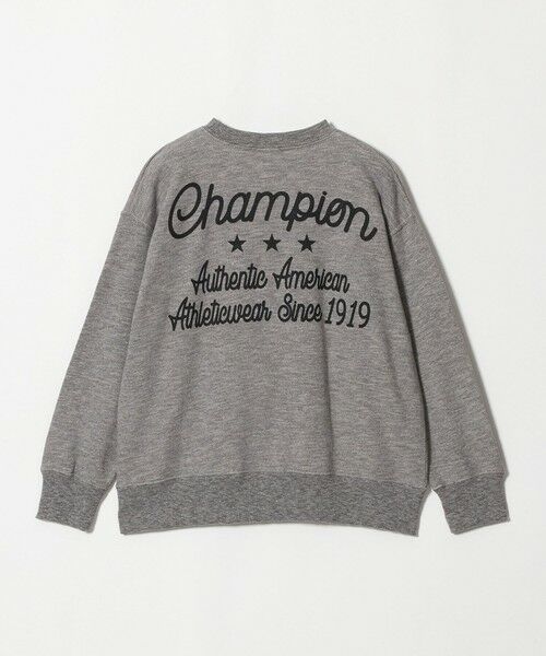 green label relaxing / グリーンレーベル リラクシング カットソー | ＜Champion＞刺繍 ロゴ スウェット / キッズ 140cm-160cm | 詳細1