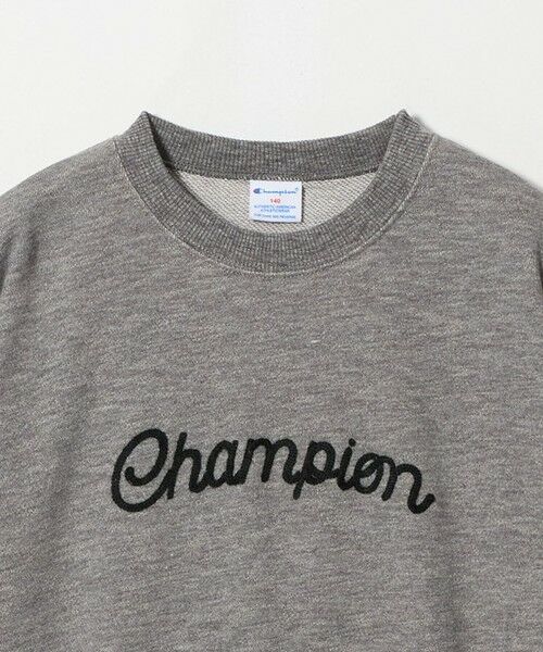 green label relaxing / グリーンレーベル リラクシング カットソー | ＜Champion＞刺繍 ロゴ スウェット / キッズ 140cm-160cm | 詳細2